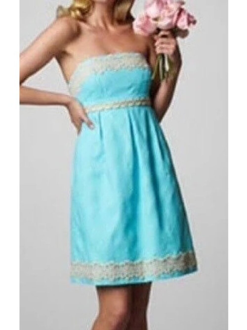 Lilly Pulitzer Size 00 Betsey Jacquard Shorely Strapless
